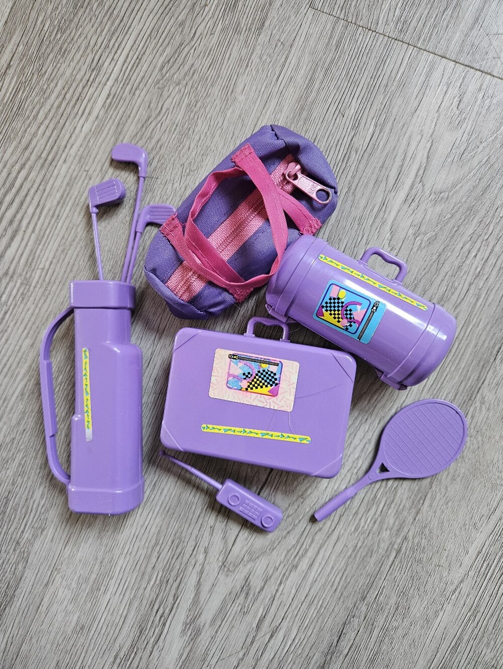 1980s Barbie-Clone Luggae And Sports Set